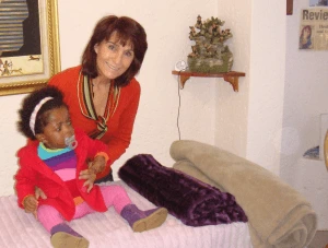 A young girl who was healed by Rosemarie Schmidtke.